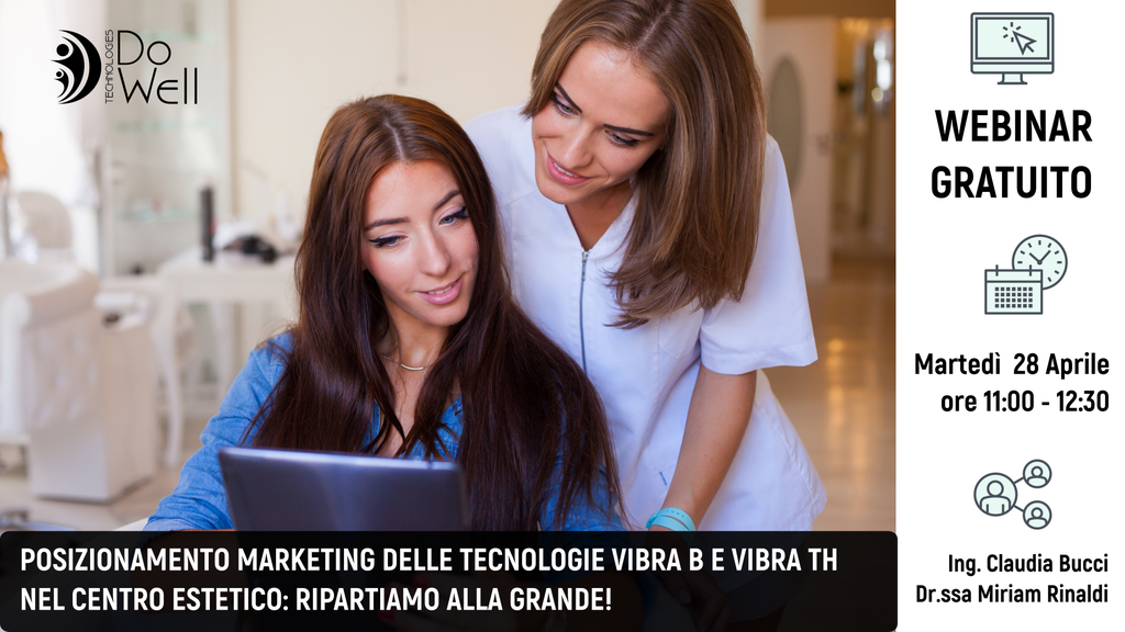 WEBINAR: marketing of Vibra B and Vibra TH in a beauty center